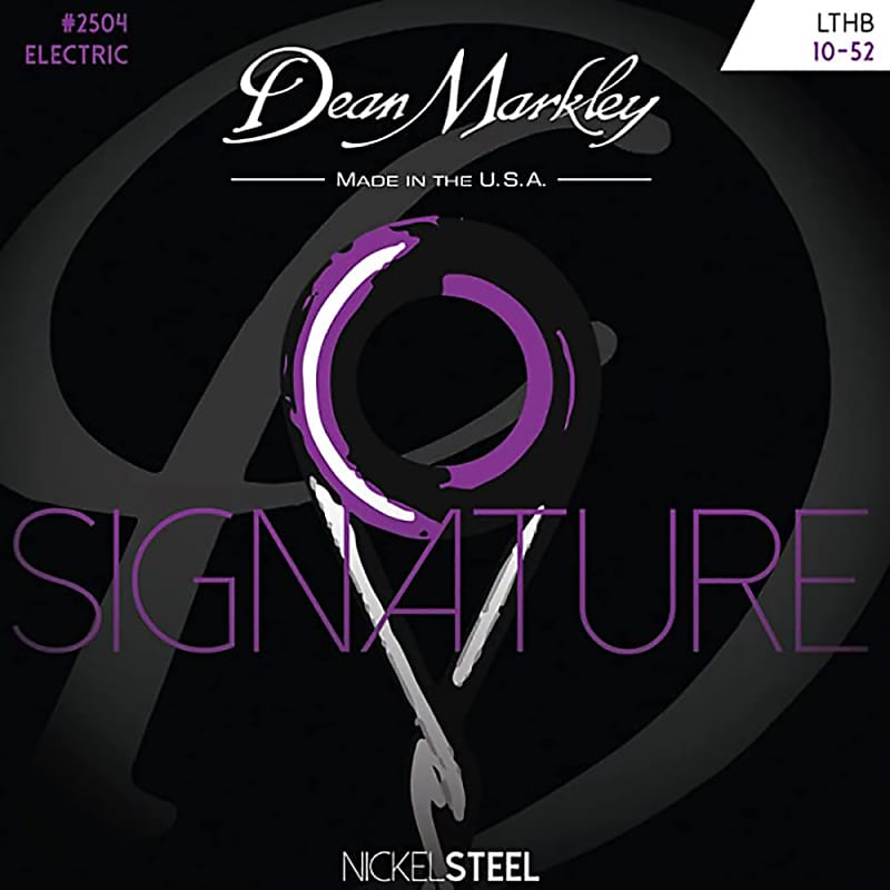 Dean Markley 2504 Signature Light Top Heavy Bottom Electric Guitar Strings 10-52 image 1