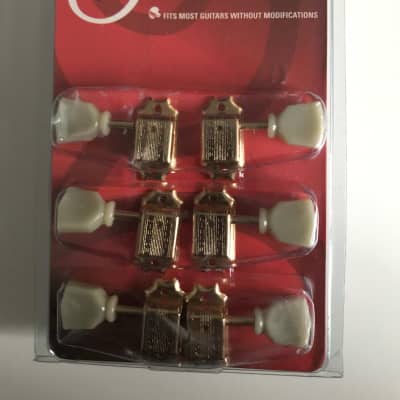 Gibson GIBSON DELUXE GREEN KEY TUNER SET IN VINTAGE GOLD 2020 - GOLD for sale