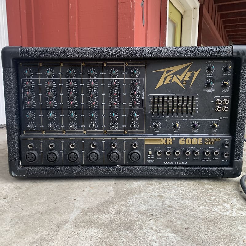 Peavey XR 600 E Powered Mixer Reverb