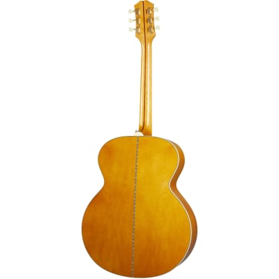 Epiphone Masterbilt J-200 Acoustic-Electric Guitar, Aged Natural Antique Gloss image 3