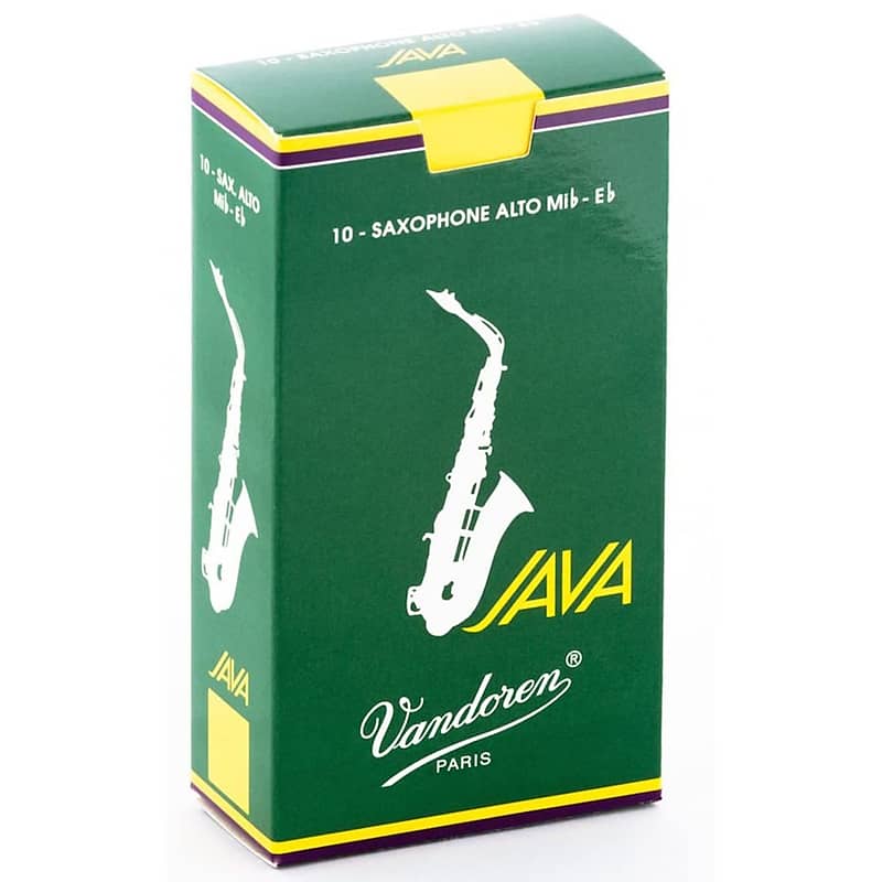 Vandoren Alto Sax Java Reeds Strength 1.5, Box of 10 | Reverb
