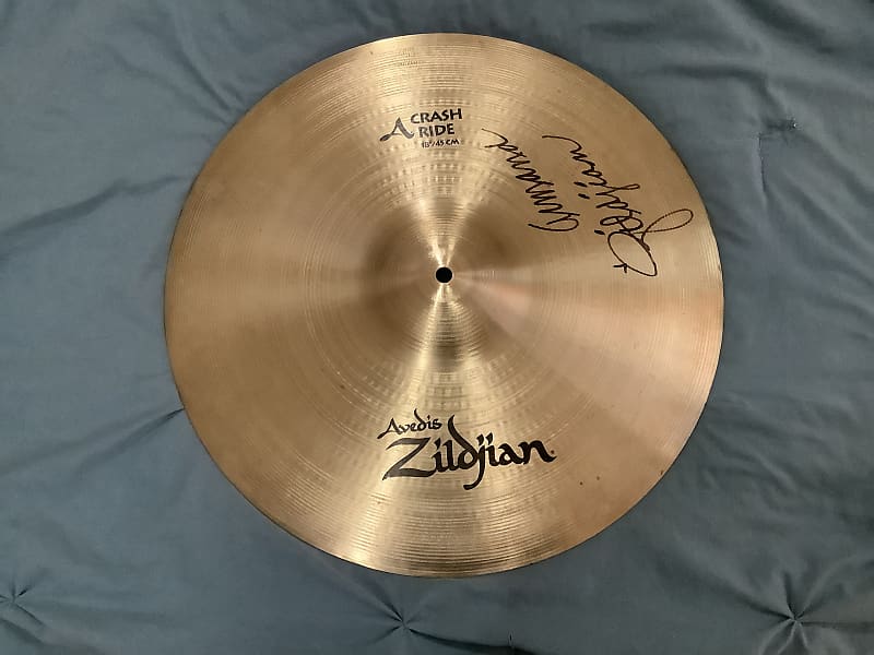 Armand Zildjian 18" A Crash/Ride Cymbal Signed Autograph image 1