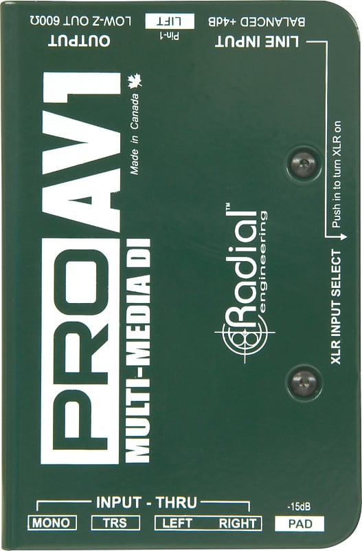 Radial ProAV1 DI Passive Multimedia Direct Box image 1