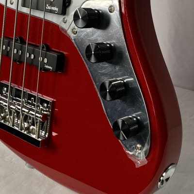 Sadowsky MetroExpress 21-Fret Hybrid P/J Bass 4-String Maple Fingerboard Candy Apple Red image 3