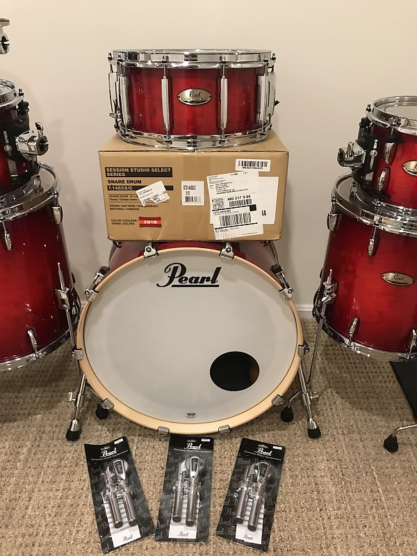 Pearl Session Studio Select Drum Kit 2019 Antique Crimson Burst