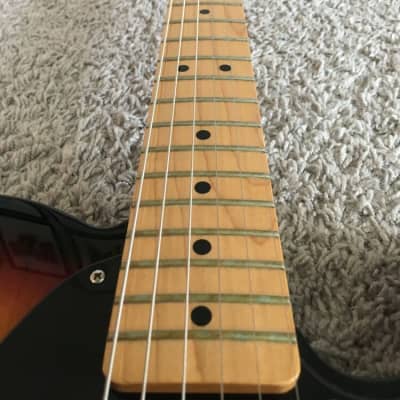 Fender Standard Telecaster 2014 2-Tone Sunburst MIM Maple Neck Guitar + Gig Bag image 8