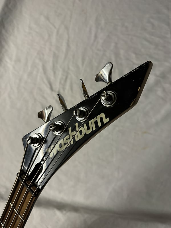 ファッションデザイナー Japan MIJ Guitar Bass Electric B-2 Washburn 1980s Black - ベース