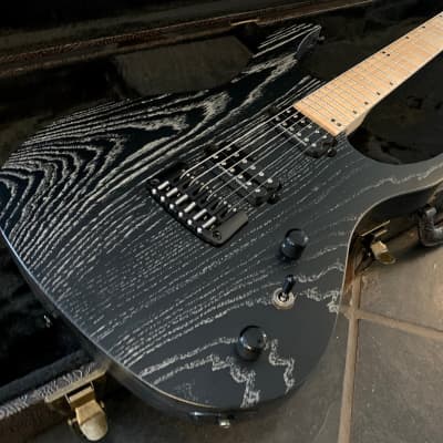 Acacia Hades Pro 6 Weathered Satin Black Finish Guitar w/Duncan Distortion PU's & Hard Case image 1
