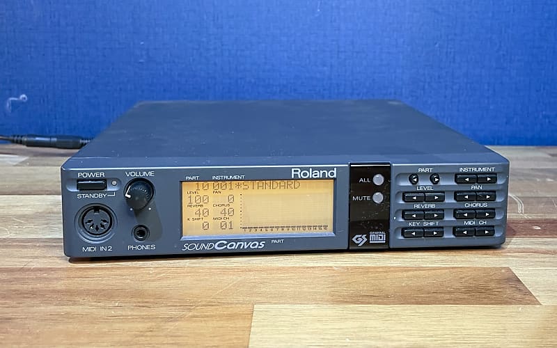 [Excellent] Roland Sound Canvas SC-55 MIDI Sound Generator - Black