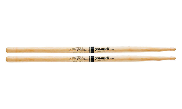 Pro-Mark TXCPW Carl Palmer Signature CP Hickory Wood Tip  Drum Sticks (Pair) image 1
