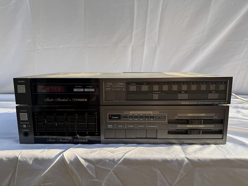 Fisher CA-57 Amplifier HiFi Stereo Vintage Amp 2 Channel Phono Equalizer Radio  			