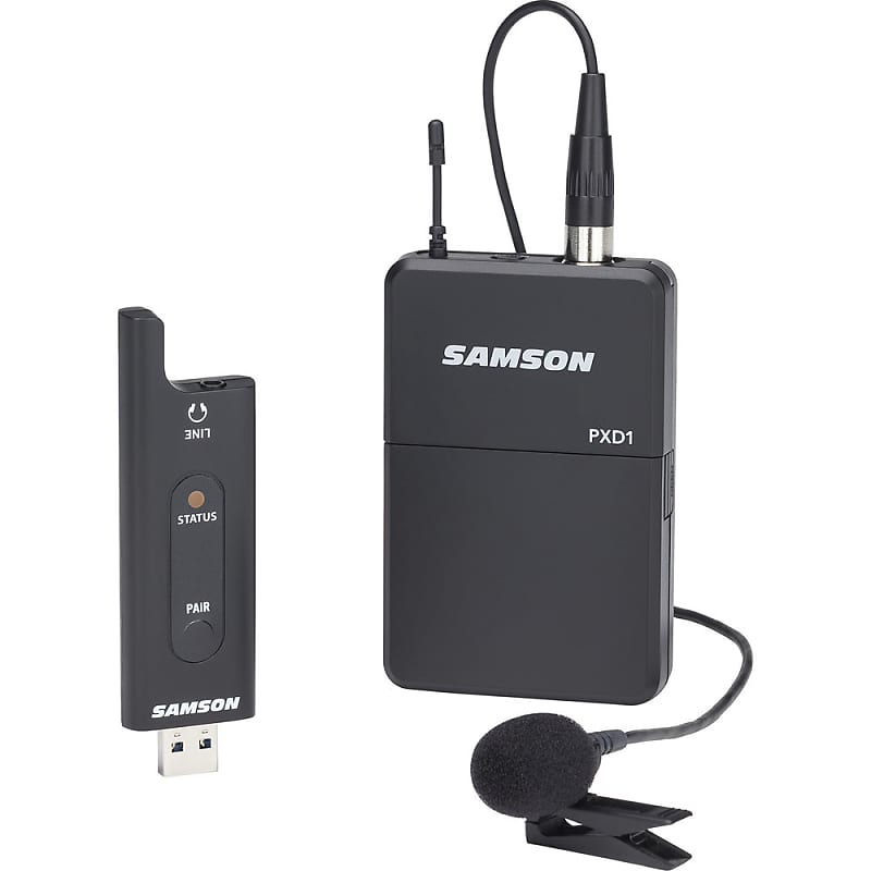 Samson Stage XPD2 Wireless Live Stream Podcast Broadcast Lavalier Mic System image 1