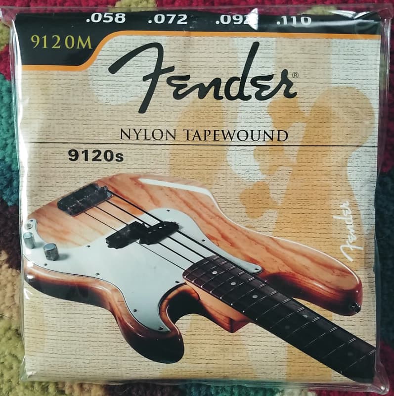 Nos Fender 9120m Nylon Tapewound Bass Strings Medium 58 110 Reverb