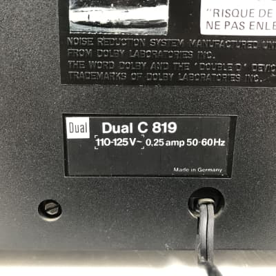 Dual C 819 Stereo Cassette Deck image 6