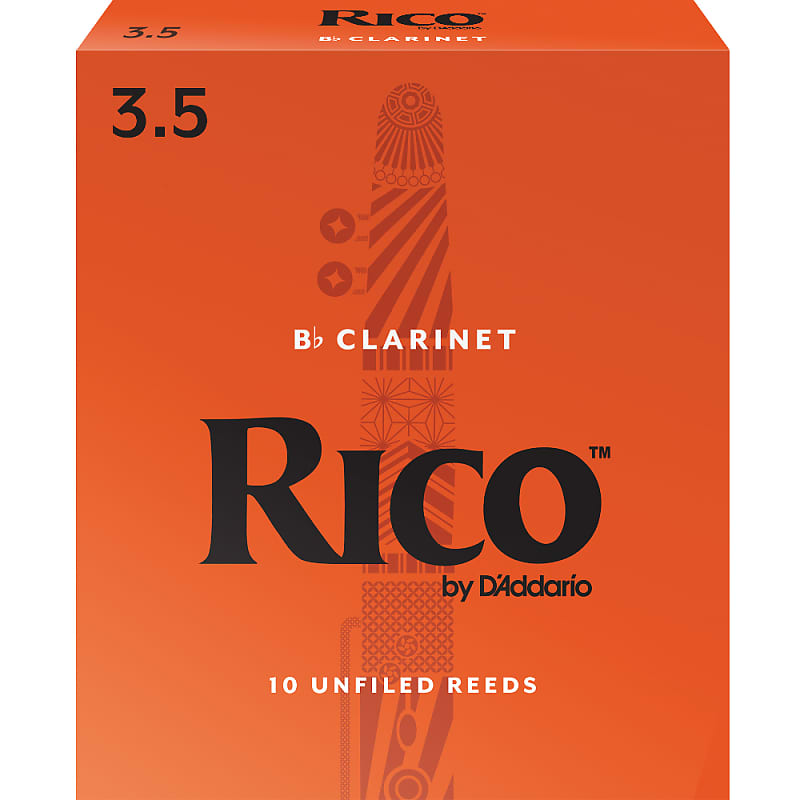 10 Pack Rico Reeds Bb Clarinet 3.5 RCA1035 image 1