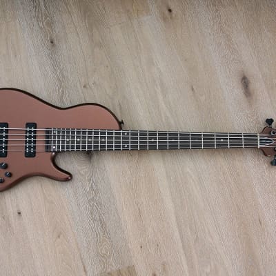 STR Guitars - Sierra SC5-MAHO - 5 String Active Bass - Custom Model With Mahogany Body - Fire Brick image 2