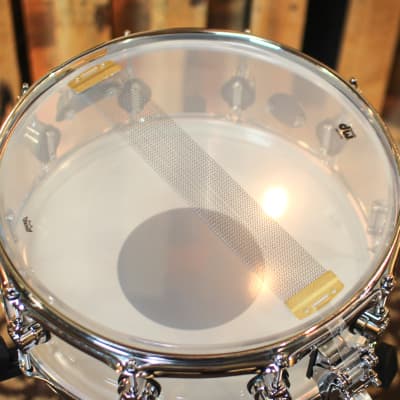 DW 5.5x14 Design Clear Acrylic Snare Drum - DDAC5514SSCL1 image 5