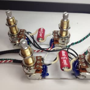 Gibson Les Paul push/pull wiring harness 21 tone Jimmy Page LONG shaft image 1
