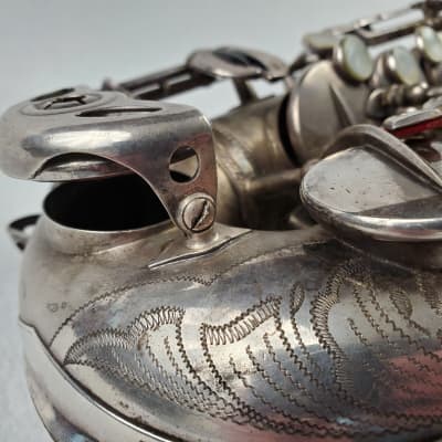 SELMER Balanced Action BA Alto Saxophone - Satin Silver Plated w Gold Wash Bell! image 5