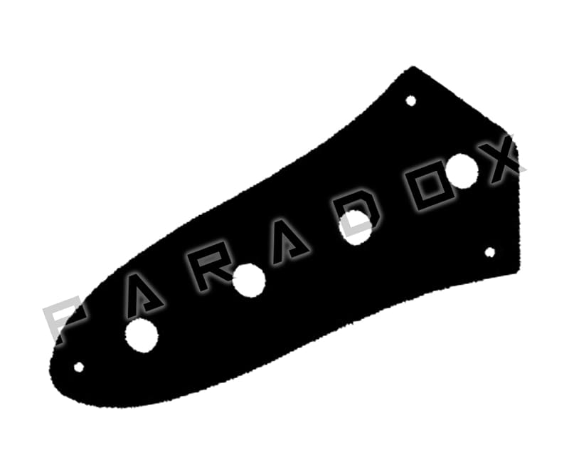 Custom Pickguard For Fender Jazz Bass Control Plate Black Reverb