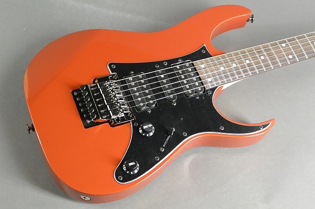 Orange ibanez guitar top