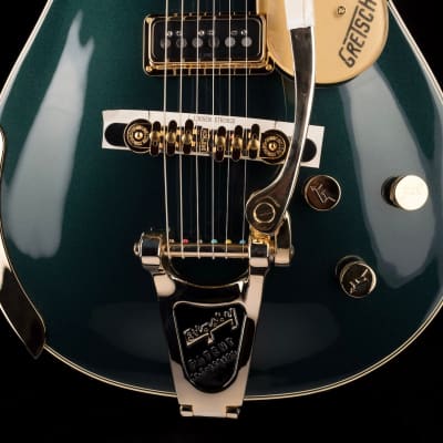 Gretsch G6128T-57 Vintage Select ’57 Duo Jet With Bigsby TV Jones Cadillac Green image 5