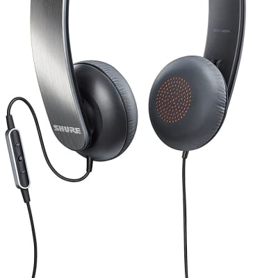 Shure SRH145m+ Portable Collapsible Headphones with Remote and Microphone Compatible with All Apple iOS Devices image 1