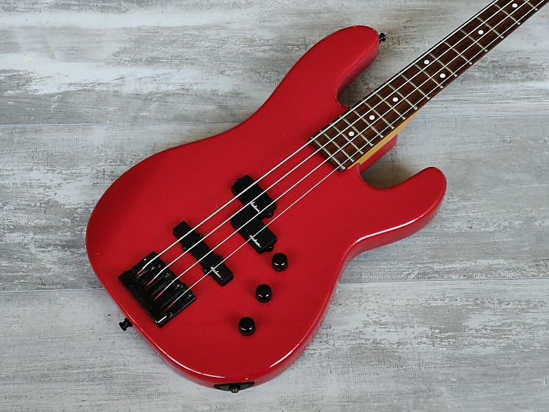 1985 Charvel Jackson Japan Model 2B PJ Bass (Red) image 1