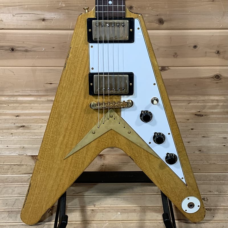 Gibson Custom Collector's Edition 1958 Korina Explorer/Flying V Brazilian  Rosewood Murphy Lab Set