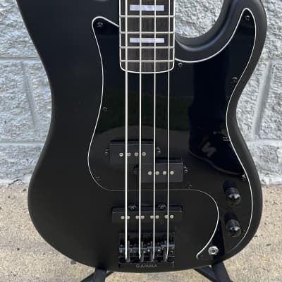 GAMMA Custom Bass Guitar JP24-01, 4-String Alpha Model, Triple Satin Black image 3