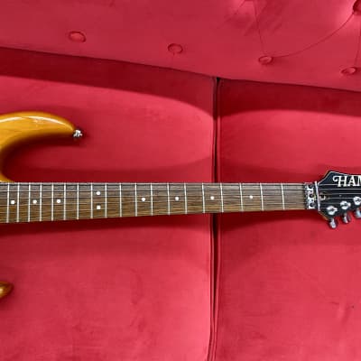 Hamer USA Diablo Electric Guitar 1990's - Transparent Amber image 4