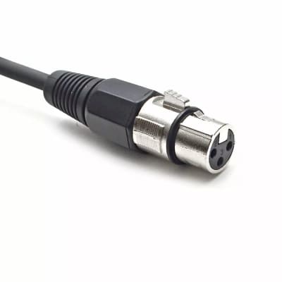 Red 1/4" TRS to XLR Female 2' Patch Cable image 3