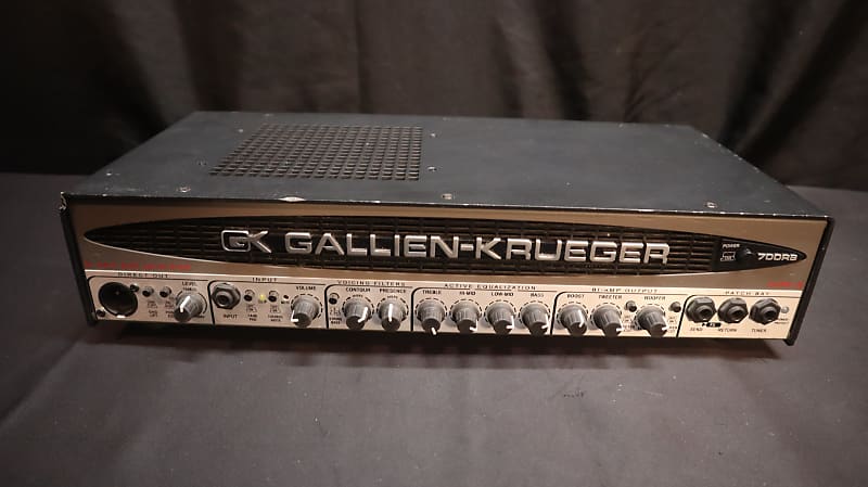 Gallien-Krueger 700RB-II 450-Watt Biamp Bass Amp Head 2010s - Black / Silver image 1