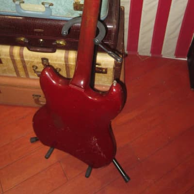 1963 Guild S-50 Jet Star Cherry Red With Hard Case image 7