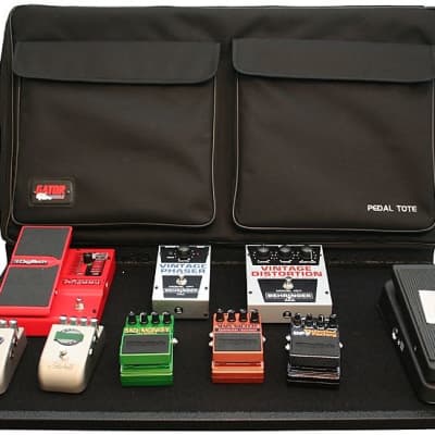 Gator Pro Size Pedalboard - 30"x16" Wood Pedalboard with Power Supply image 1