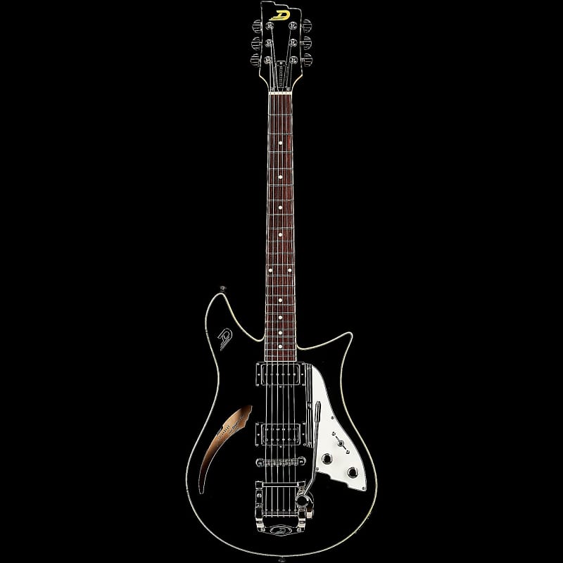 Duesenberg Double Cat Black Electric Guitar image 1