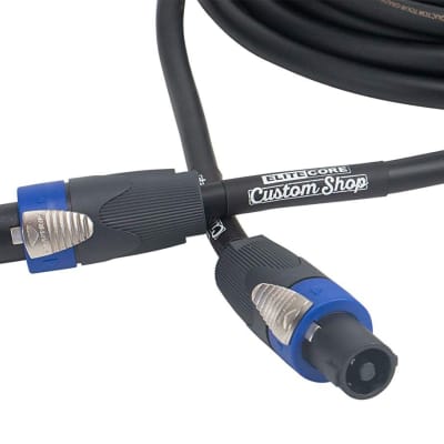 Elite Core CSS-4C-NN 4 Conductor Multipair 13 AWG Speaker Cable w/ Neutrik NL4FX Speakon (3ft.) image 1