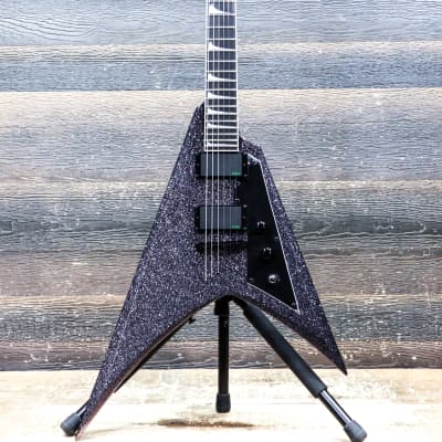 ESP LTD KH-V Black Sparkle Kirk Hammett Signature Series Electric Guitar w/Case for sale