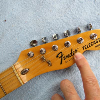 1977 Fender Telecaster Thinline Natural Finish All Original W/Original Case Clean! image 4