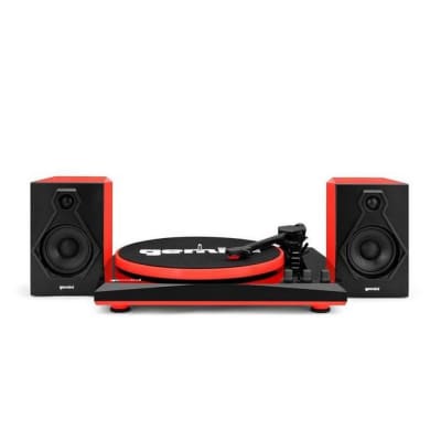 Gemini TT-900BR Stereo Turntable System, Black / Red image 1