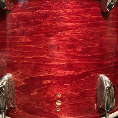 Gretsch - 14x10" Tom, Stop Sign Badge, with RIMS Mount 1970's - Red Rosewood image 6
