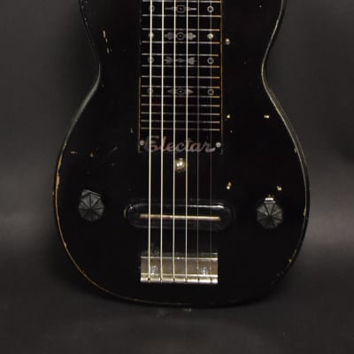 1939 Epiphone "Electar" Century Black Finish Lap Steel Electric Guitar w/Bag image 2