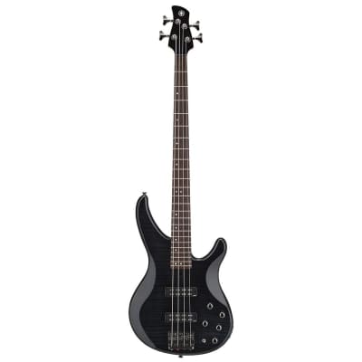 Yamaha TRBX600 Series TRBX604FM Bass Guitar (Flame Translucent Black) for sale