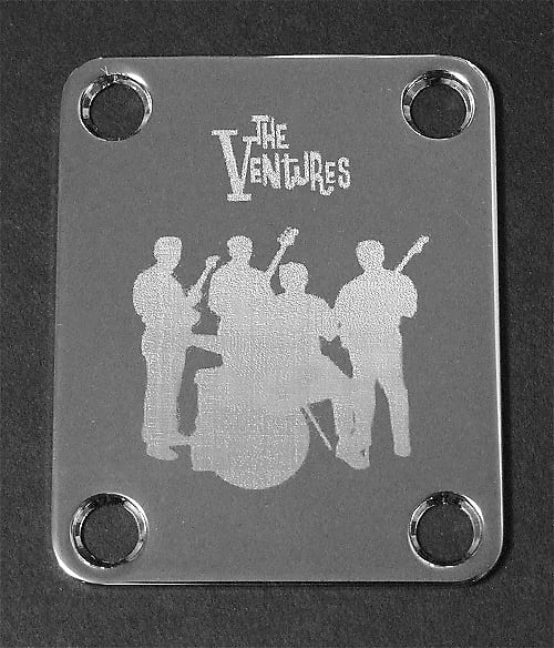 GUITAR NECK PLATE Custom Engraved Etched THE VENTURES Reverb