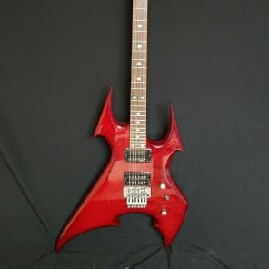 BC Rich NJ Series Beast Transparent Red. Includes Hard Shell