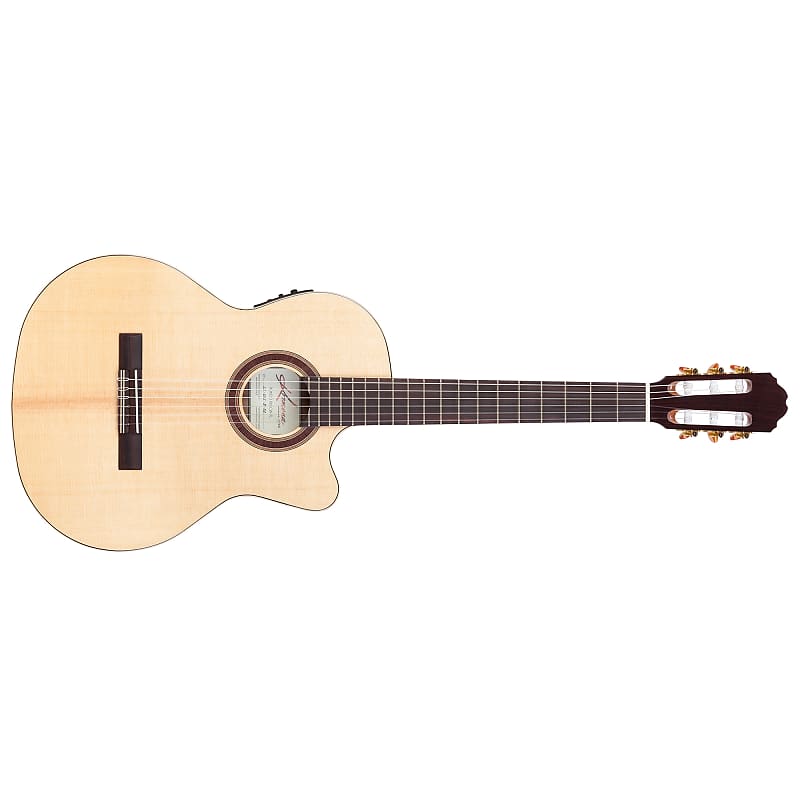 Mint Kremona Rondo TL Thinline Nylon-String Acoustic-Electric Guitar, Solid Spruce image 1