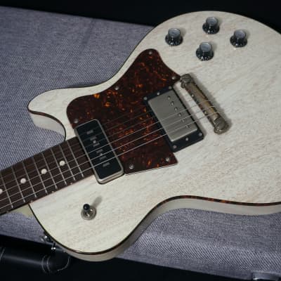 Patrick James Eggle Guitars Macon Vintage in Grained Blonde w/ Tortoise Shell Binding & Headstock image 7