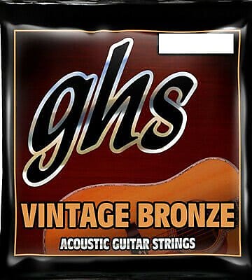 GHS Vintage Bronze 13-56 Acoustic Guitar Strings image 1