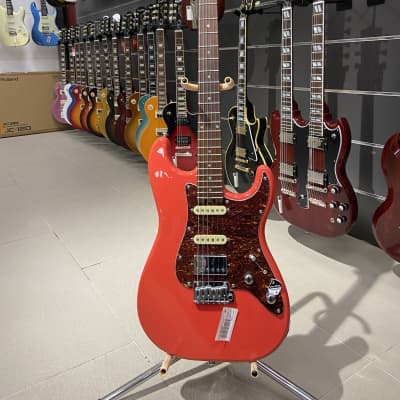 Schecter R66 Custom Traditional Santa Fe 2022 - Sunset Red image 1