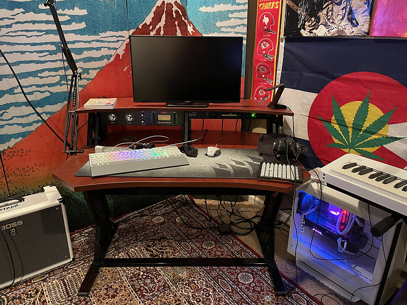 Studio Trends 46” Studio Desk Cherry Reverb